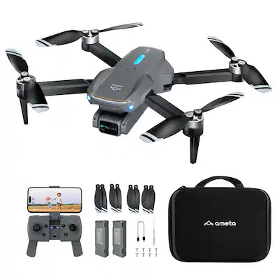 Ameta - S20 Lite Drone with Camera 4K with 2 Batteries and Remote Controller - Gray | Best Buy U.S.