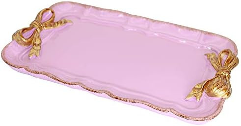 Vintage Decorative Tray Towel Tray Storage Tray Dish Plate Fruit Trays Rings Chain Bracelets Earring | Amazon (US)