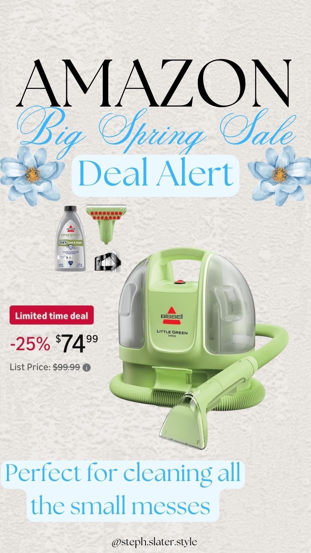 The best portable carpet cleaner for all your messes! 

#LTKHome #LTKSaleAlert