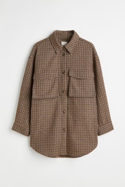Oversized Twill Shacket | H&M (US + CA)
