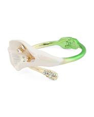 Calla Lily Bypass Bangle Bracelet | TJ Maxx
