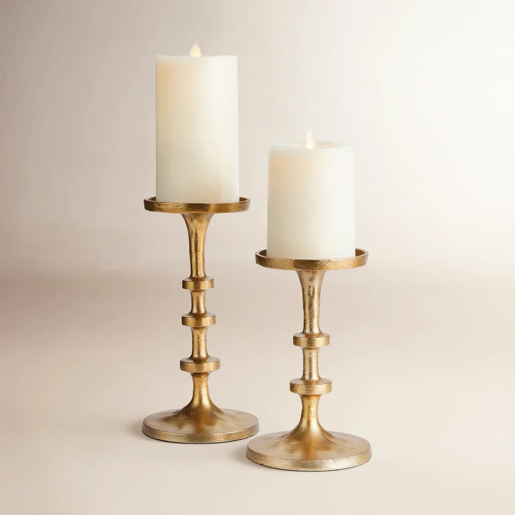 10'' H Aluminum Tabletop Candlestick | Wayfair North America