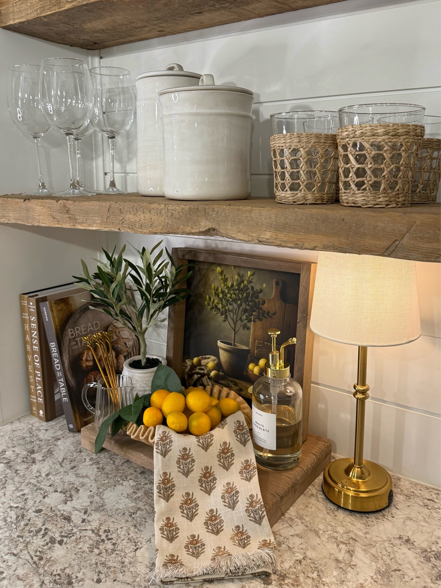 Cozy & Curated Coffee Bar✨ Follow @farmtotablecreations on Instagram for more inspiration.

This cozy coffee bar is giving all the warm-weather charm—from fresh citrus touches to glassware ready for iced everything. My original still life artwork adds a personal touch, framed beautifully by my sweet friend Brittany. Don’t forget to use code FARMOTABLE for 15% off! Size 12x12 shown with Briarsmoke stain.

Summer Coffee Bar | Lemon Coffee Bar | McGee & Co. | lemon decor | faux stems | home decor finds | neutral decor | Summer decorations | cozy home | affordable decor | home decor | home inspiration | summer refresh | summer vignette | summer decor | summer decorations | summer centerpiece | lemon centerpiece | lemon tray | summer tray | coffee station | coffee corner

#LTKSeasonal #LTKSaleAlert #LTKHome