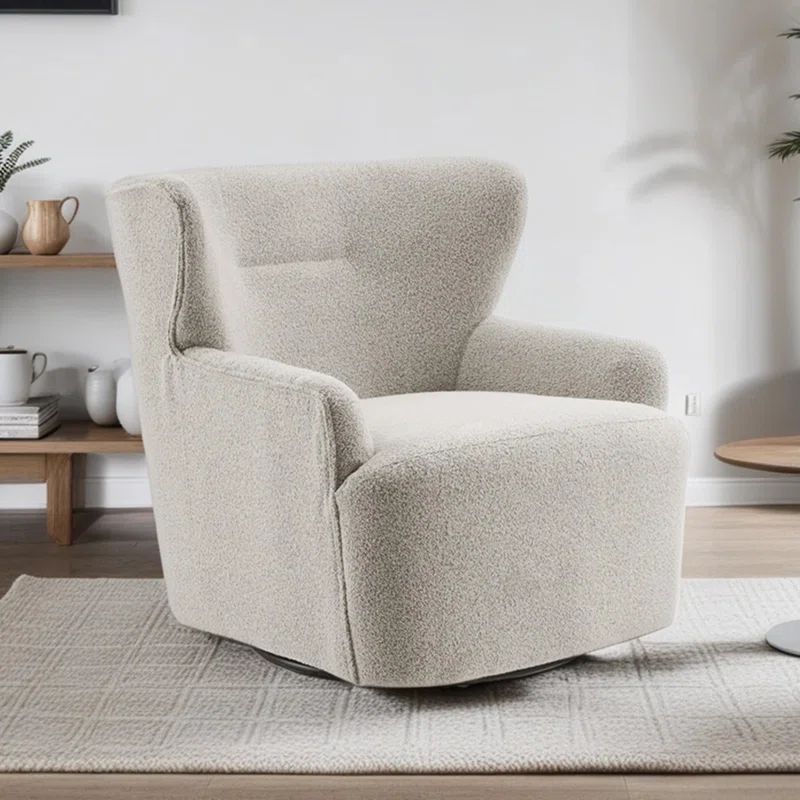 Benie Upholstered Swivel Armchair | Wayfair North America