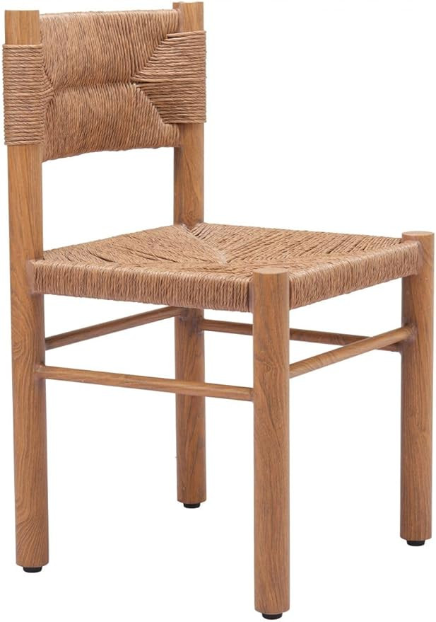 Zuo Iska Outdoor Collection Dining Chair Natural | Amazon (US)