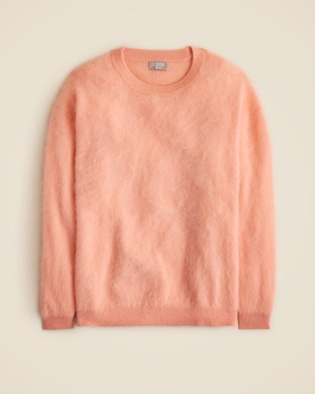 Brushed cashmere relaxed crewneck sweater | J. Crew US