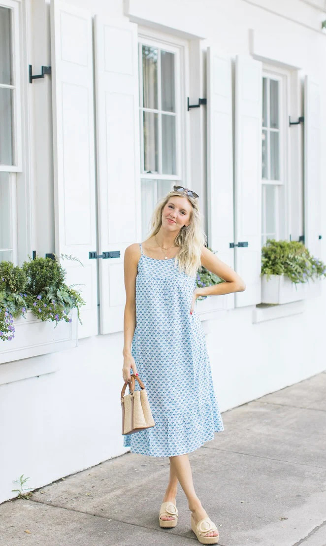 Edgartown Blue Dot Dress | navyBLEU LLC
