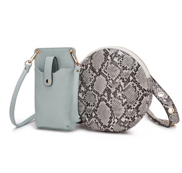 Hailey 2 PCS SET  Smartphone Convertible Crossbody Bag | MKF Collection