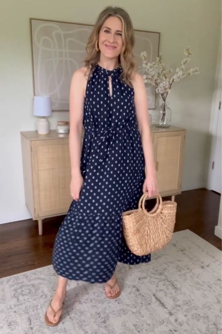 Walmart double cloth midi dress, these are soft cotton and so comfy and cool in summertime! Looks like LOFT or JCrew. Wearing my usual small. #walmartfashion 

#LTKFindsUnder100 #LTKOver40 #LTKFindsUnder50