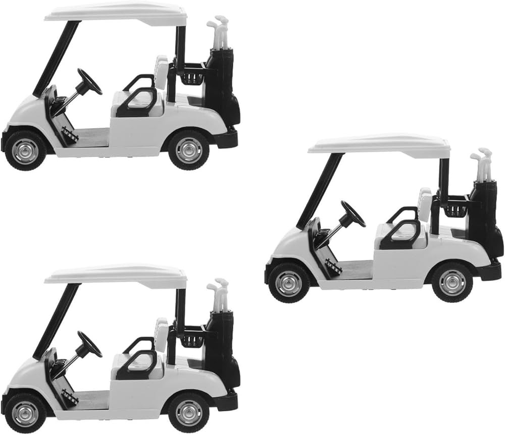 Homoyoyo Die- cast Metal Golf Cart, Metal Mini Golf Cart Toy 1: 20 Scale Golfcart Pullback Vehicl... | Amazon (US)