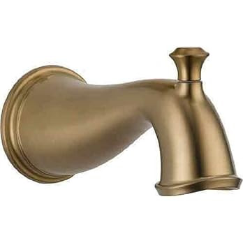 Delta Faucet, Champagne Bronze RP72565CZ Cassidy Tub Spout/Pull-Up Diverter, 0.5 | Amazon (US)
