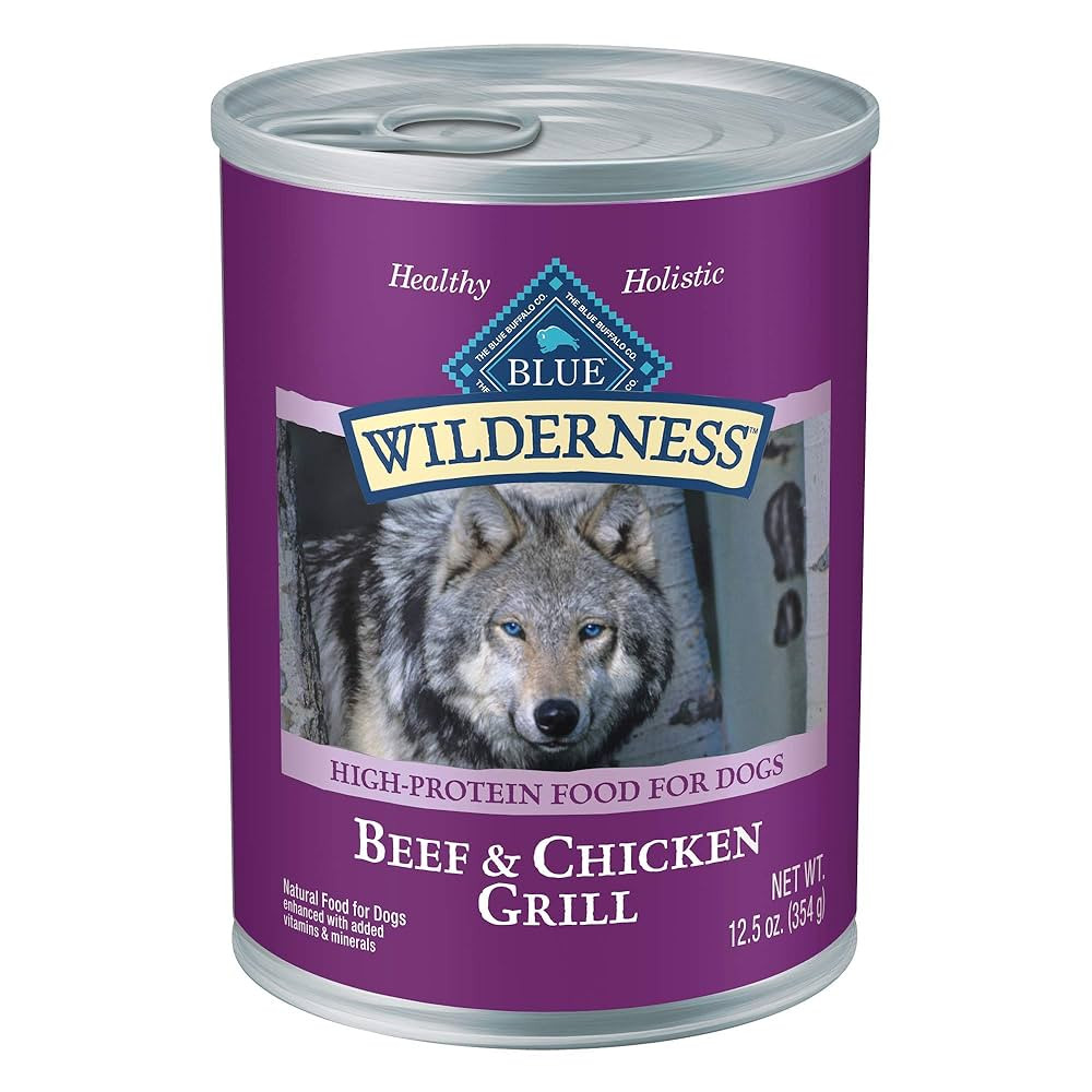 Blue Buffalo Wilderness Adult Wet Dog Food, High-Protein & Grain-Free, Made with Natural Ingredie... | Amazon (US)