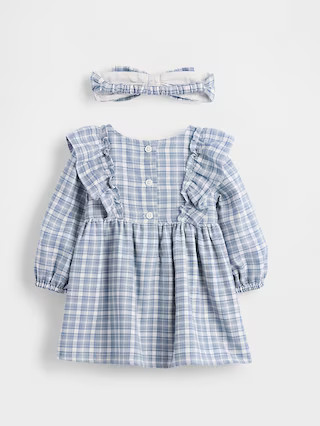 Baby Flannel Bow Dress Outfit Set | Gap (US)