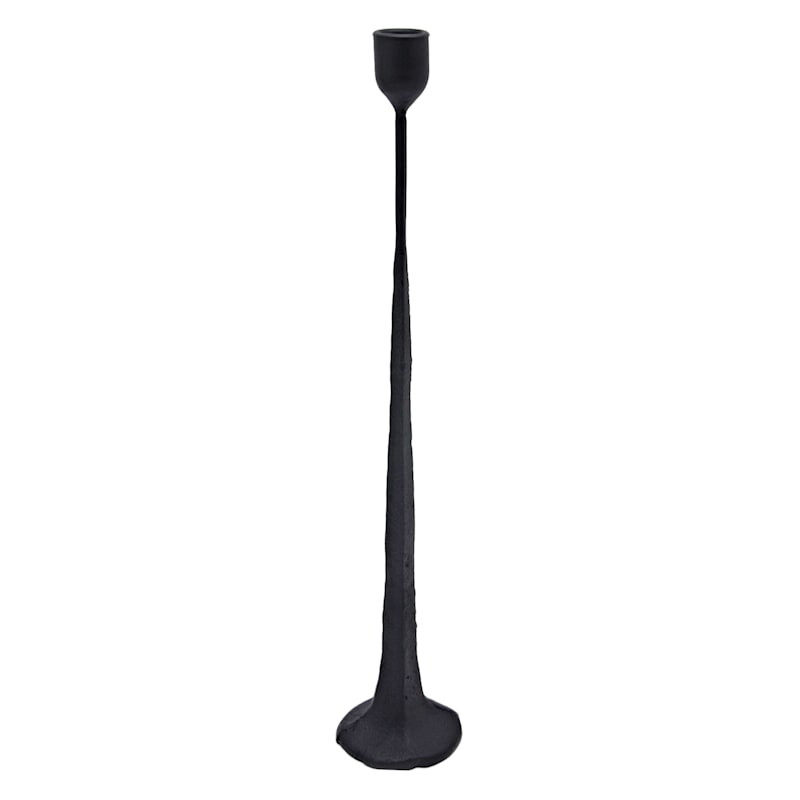 Black Metal Candle Stick, 17" | At Home