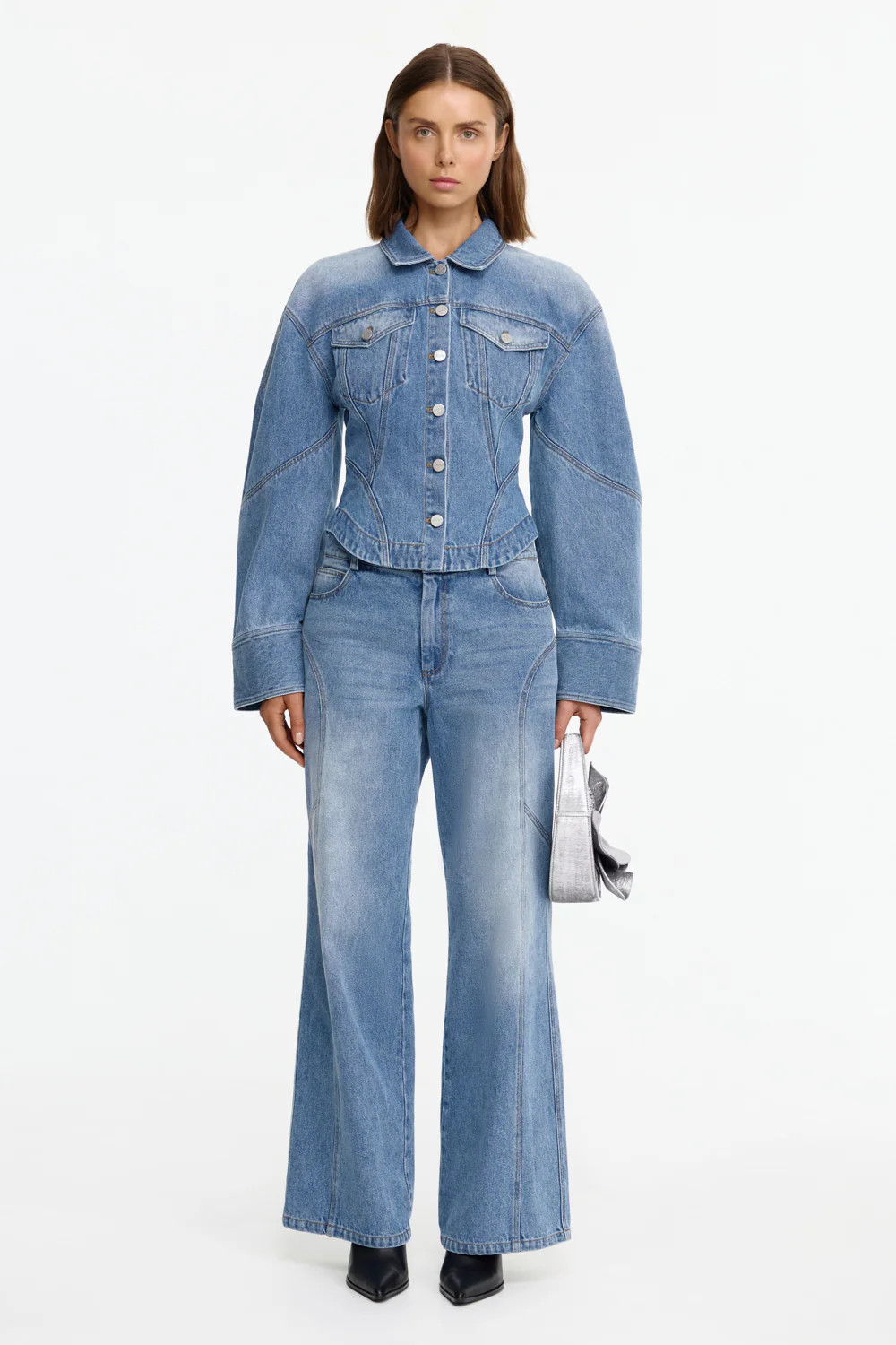Darmett Straight Leg Jean in Blue Indi Wash | Acler