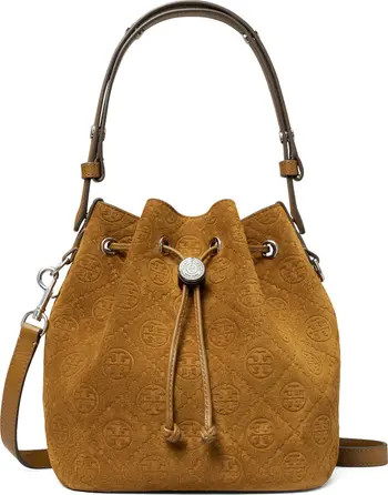 Tory Burch T Monogram Suede Bucket Bag | Nordstrom | Nordstrom