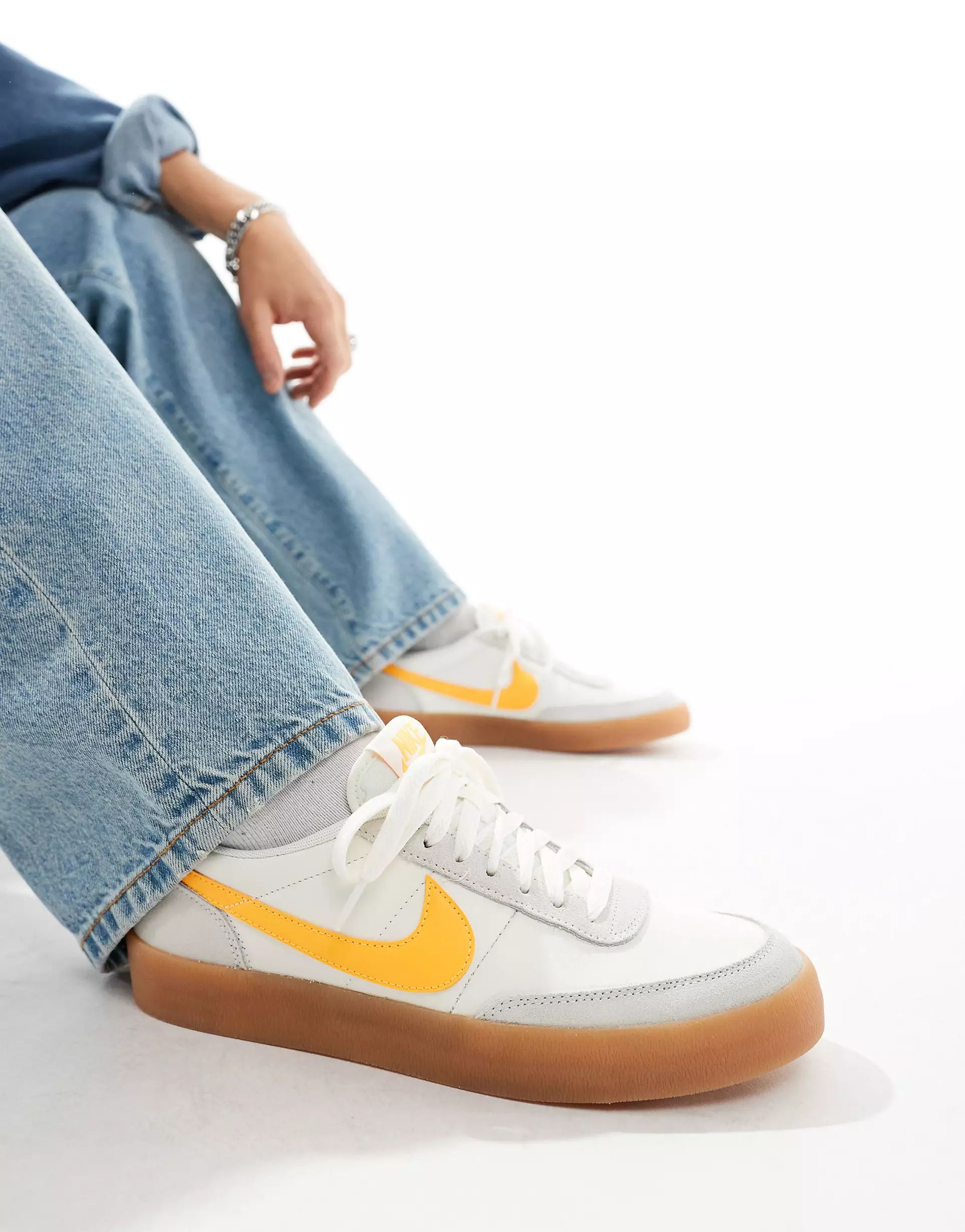 Nike Killshot 2 leather sneakers in white and yellow | ASOS (Global)