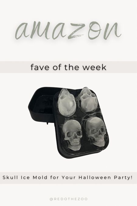 Skull ice mold for your Halloween party! Ice mold, Amazon kitchen, Amazon finds, Amazon home, Halloween party, Halloween ideas, Halloween ideas, cocktail ice mold

#LTKhome #LTKSeasonal #LTKHalloween