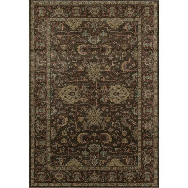 Rugs America Ziegler 9'10" x 13'2" Rug in Brown | Walmart (US)