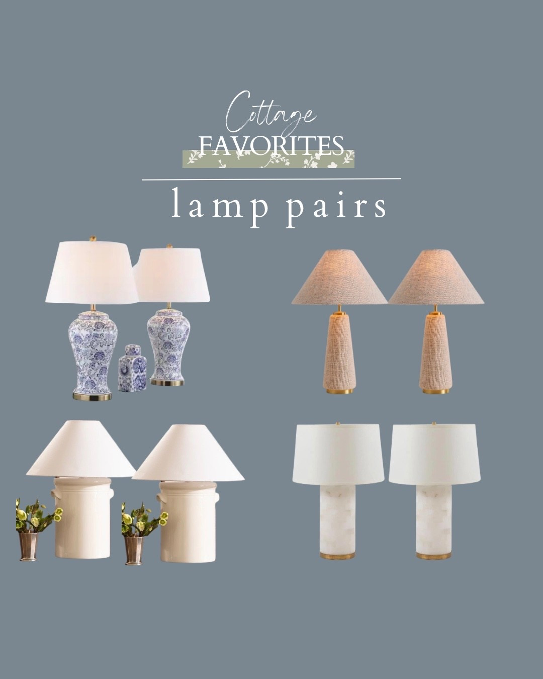 Here are some of my favorite lamp pairs for your living room or bedroom. 

#LTKHome