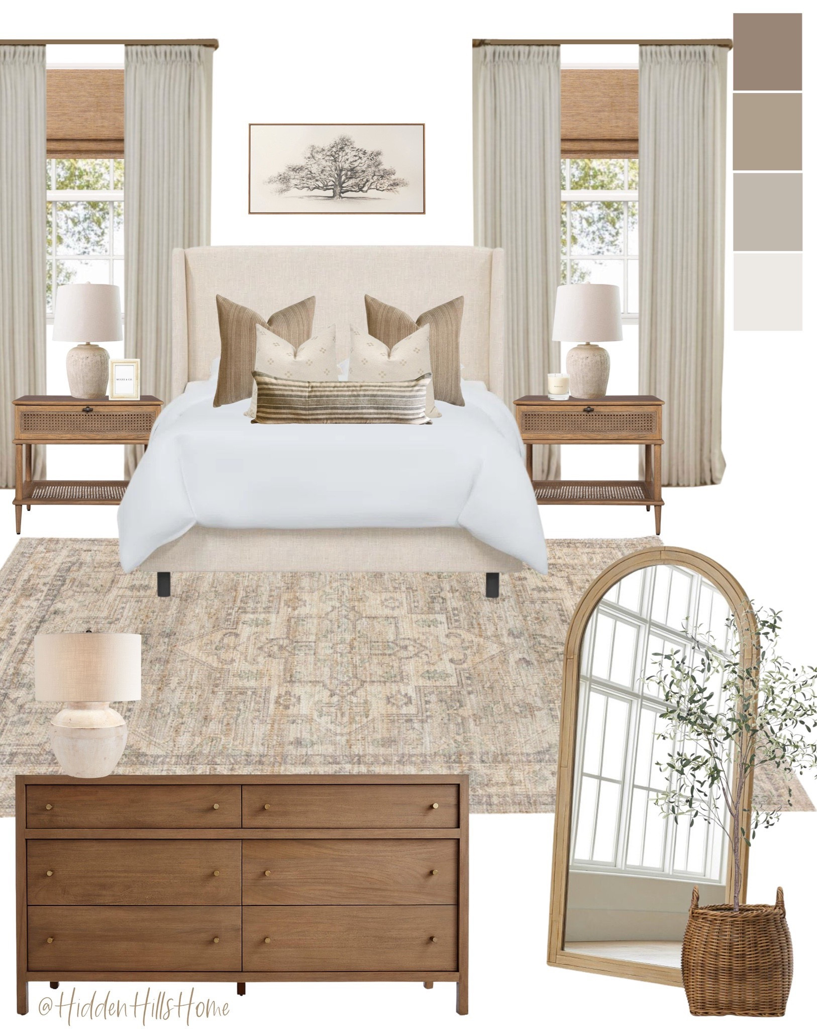 Cozy bedroom decor mood board, primary bedroom inspiration, Tilly bed, nightstands, bedroom decor ideas, master bedroom 

#LTKhome #LTKstyletip #LTKsalealert