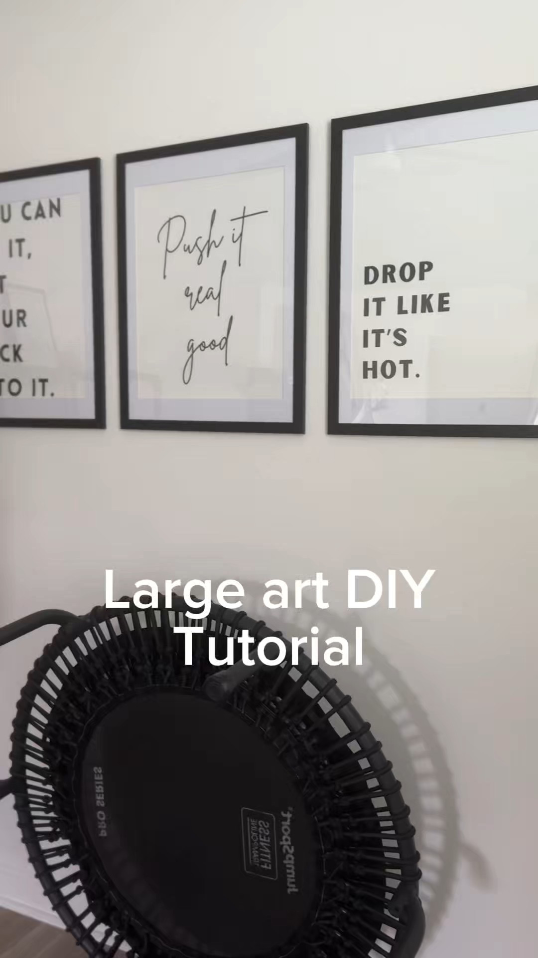Want some large art for your Home? Here is an inexpensive hack I used for decorating our gym. 
This gives you a complete tutorial for how I did ours. 
These are 16x20” prints that I ordered on CVS.com and the frames came in a 3 pack from Amazon. 
Bonus: They are so light I was able to hang them with 3M strips so they will also come off the walls with ZERO damage!! Yay, it’s renter friendly too!
#DIY #HomeDecor #renterfriendly #AmazonHomeDecor 

#LTKHome #LTKActive