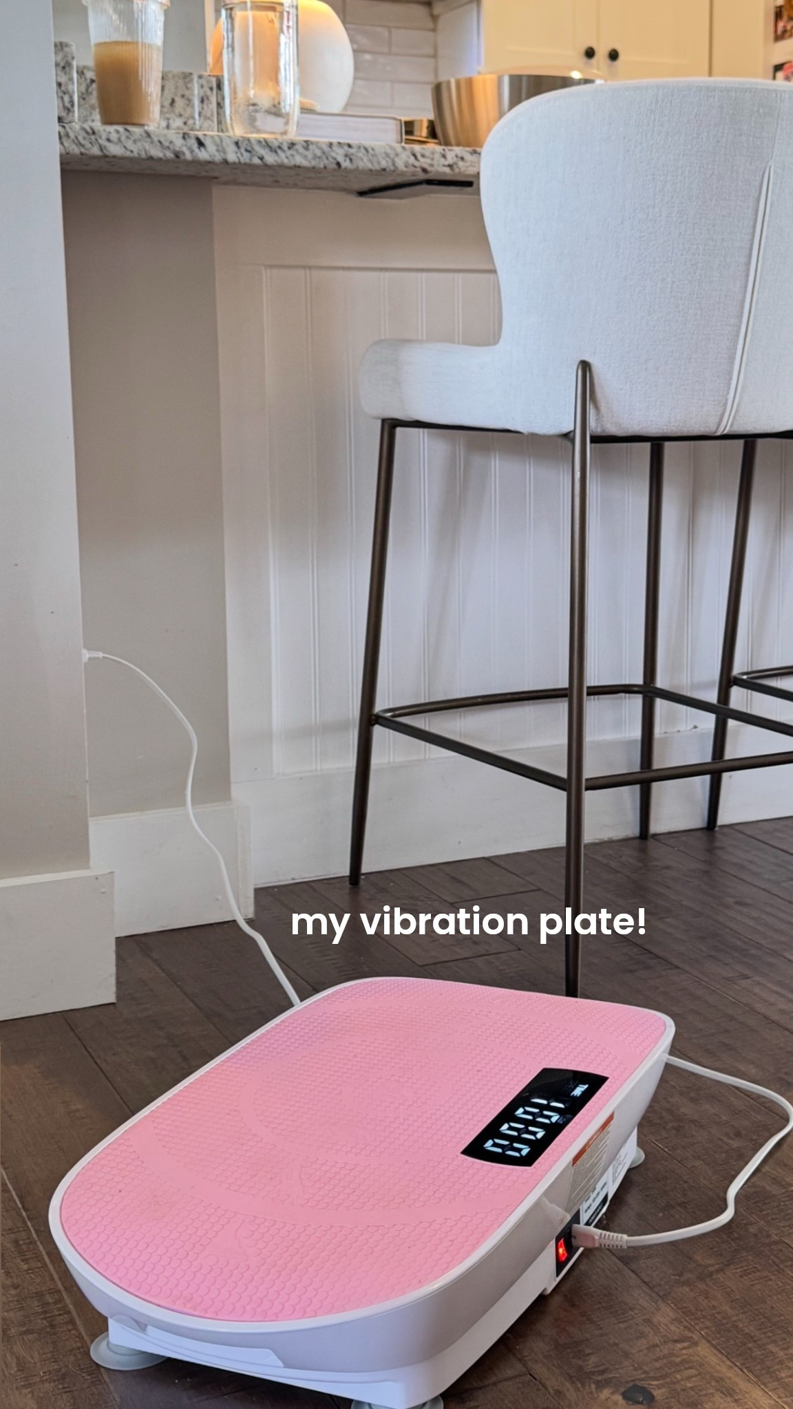 This vibration plate is way better because it’s angled on the end so you can stand with your feet spread out further at an angle. You’ll don’t have to stand with your legs all the way apart, you can just stand straight on it. It takes a couple times to get used it. This helps a circulation weight loss draining your lymph nodes and helps you feel so much better!! I use it 10 minutes a day sometimes twice! You can also work out on a lifting weights, push-ups, or sitting on it. There are so many health benefits!! 

#LTKmomlife #LTKfitnessgoals #LTKmorningroutine