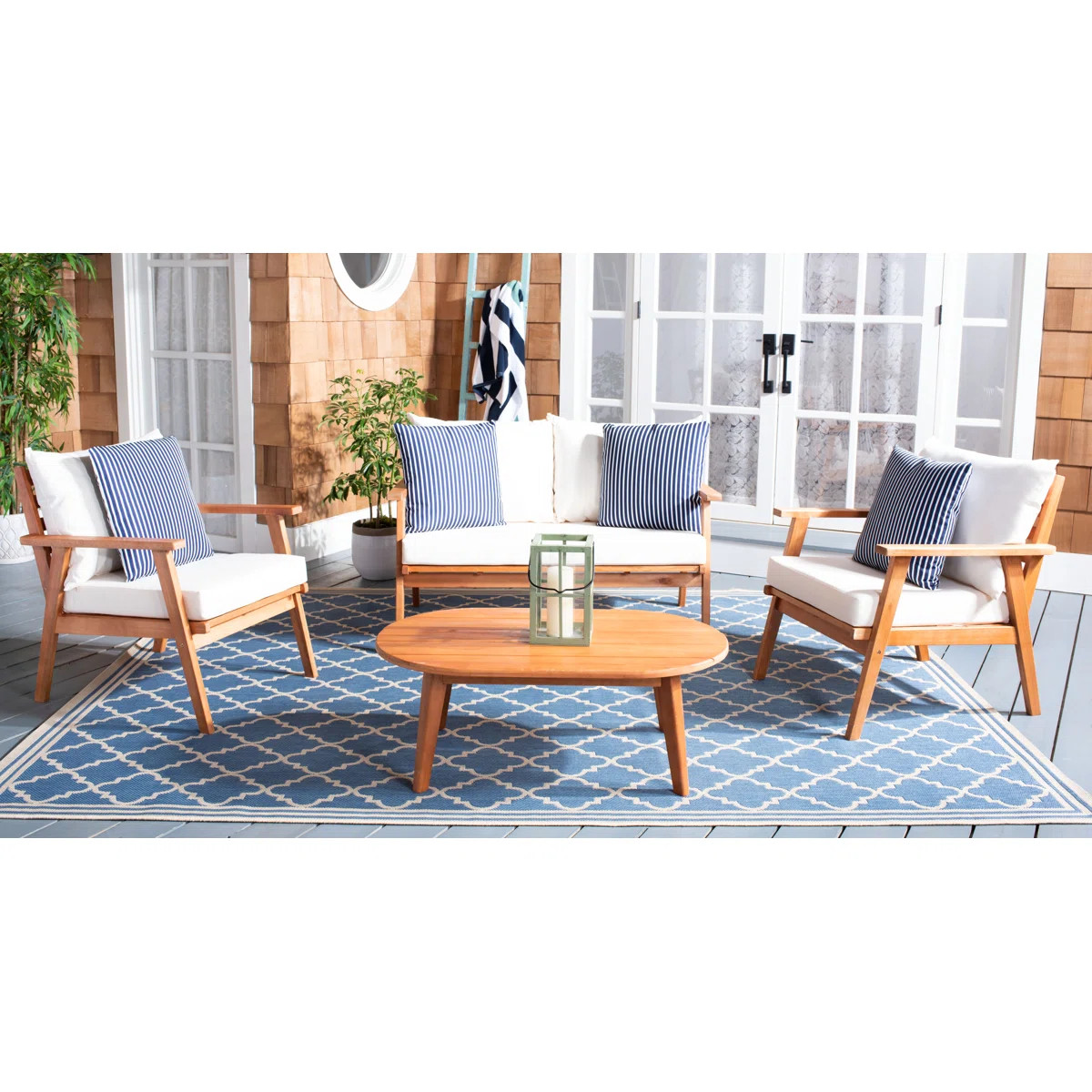 Acacia 4 - Person Patio Conversation Set with Cushions | Wayfair North America