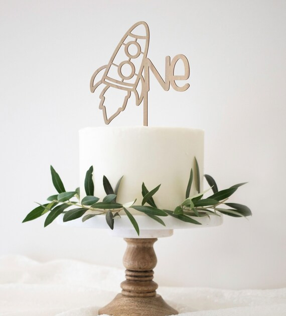 Rocket Ship One Cake Topper Sweet as a Peach Themed Birthday - Etsy | Etsy (US)