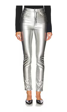 MOTHER High Waisted Rail Skimp Jeans in Silver Dagger from Revolve.com | Revolve Clothing (Global)