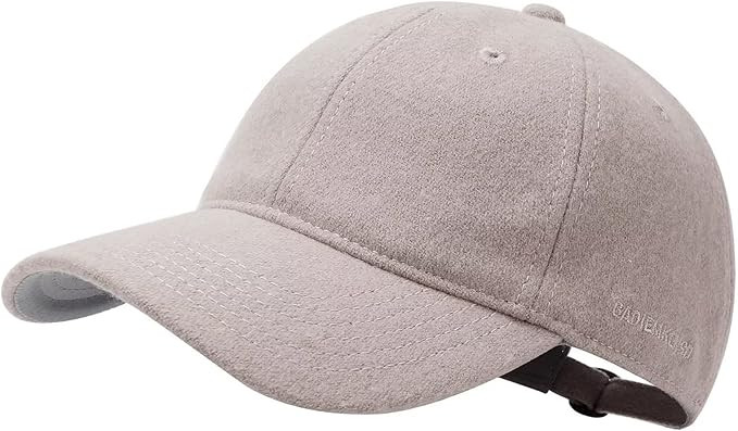 GADIEMKENSD Unstructured Wool Baseball Caps Winter Warm Hat Adjustable | Amazon (US)