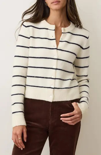 Marine Layer Sausalito Stripe Wool Blend Cardigan | Nordstrom | Nordstrom