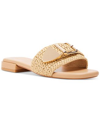Avaa Buckle Slide Sandals | Macy's