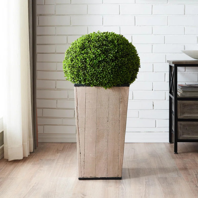 12'' Artificial Boxwood Topiary in Planter | Wayfair North America