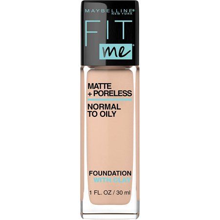 MAYBELLINE Fit Me Matte + Poreless Liquid Foundation Makeup, Creamy Beige, 1 fl. oz. Oil-Free Founda | Walmart (US)