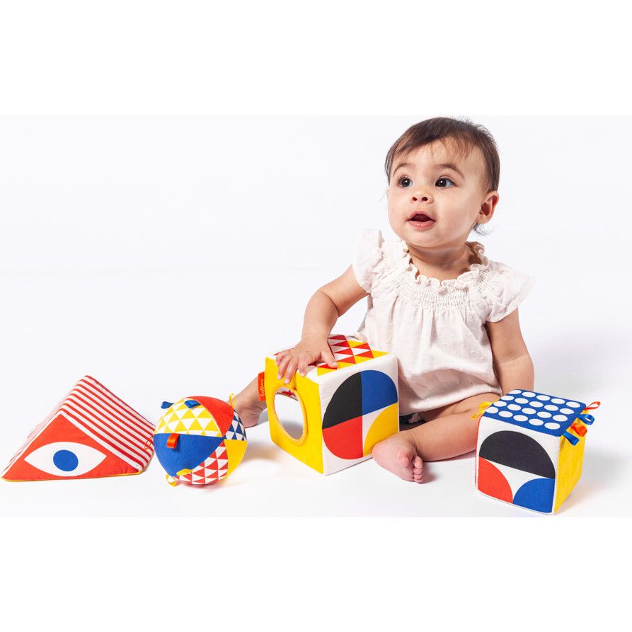 Baby Bauhaus, 4 Soft Objects | Maisonette