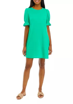 Crown & Ivy™ Women's Smocked Sleeve T-Shirt Dress | Belk