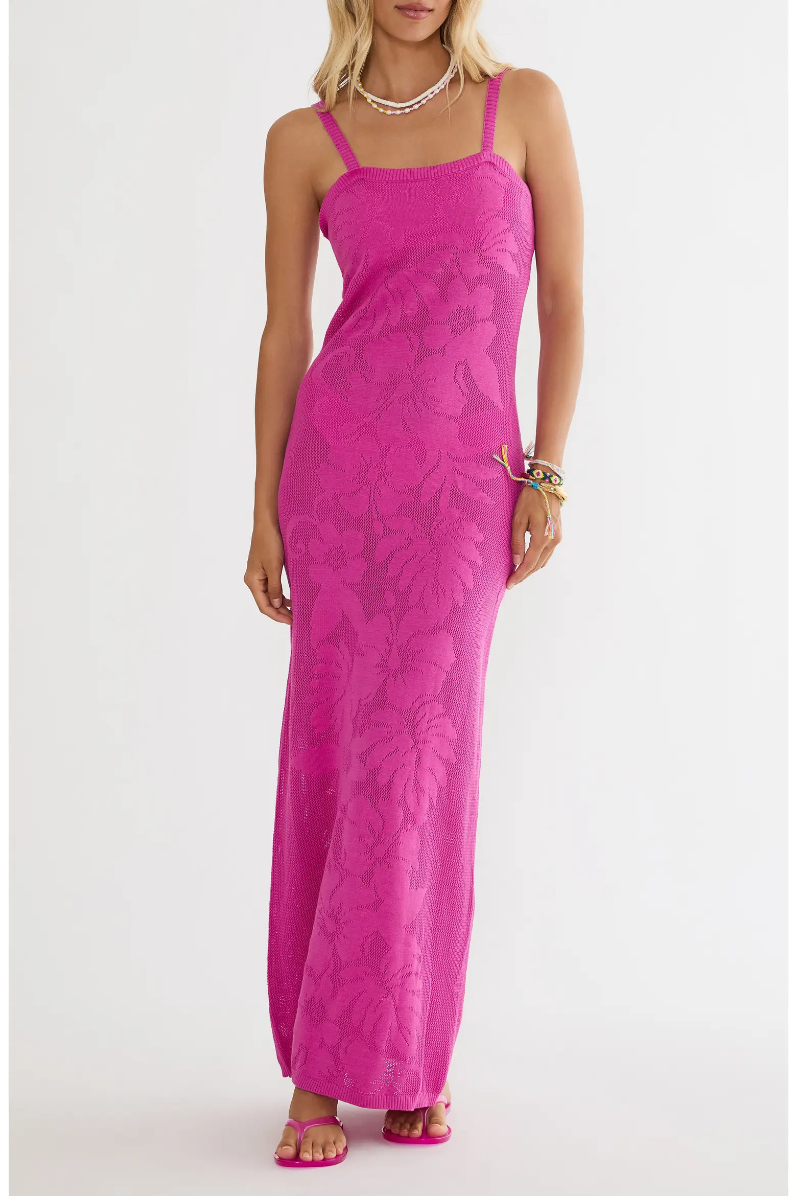 Conrad Cotton Floral Jacquard Cover-Up Maxi Dress (Women) | Nordstrom | Nordstrom