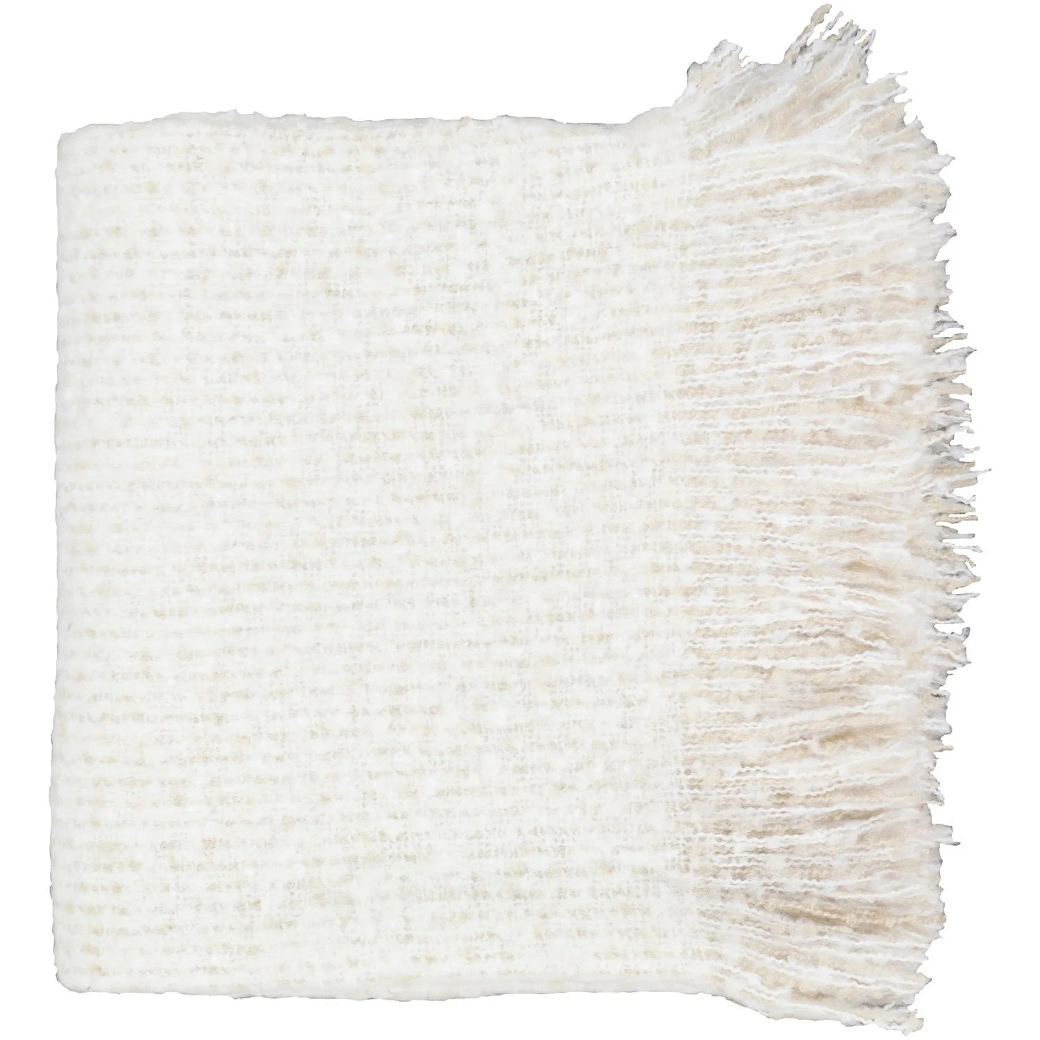 Madurai Throw Blankets in White | Burke Decor