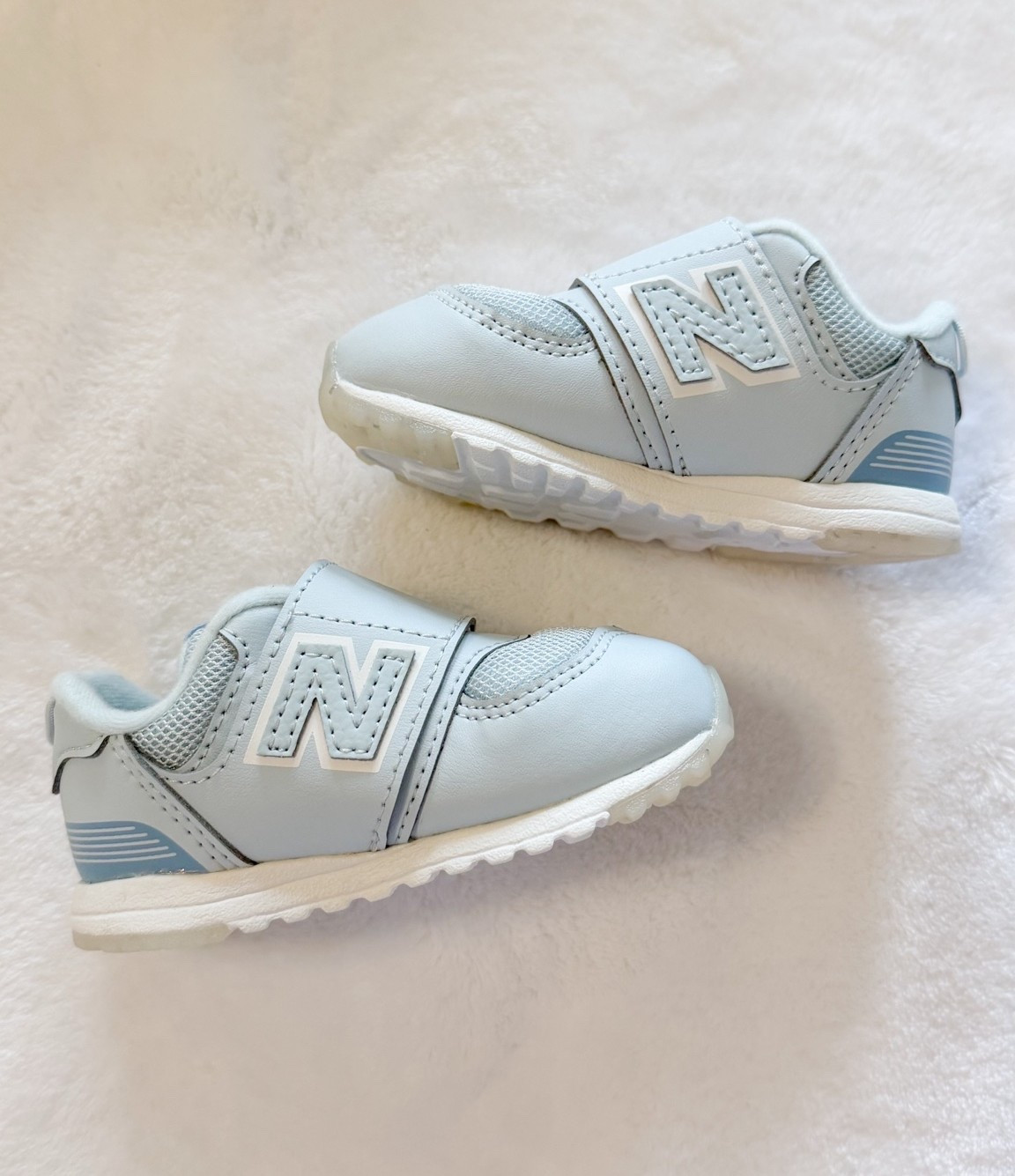Love these precious blue sneakers!