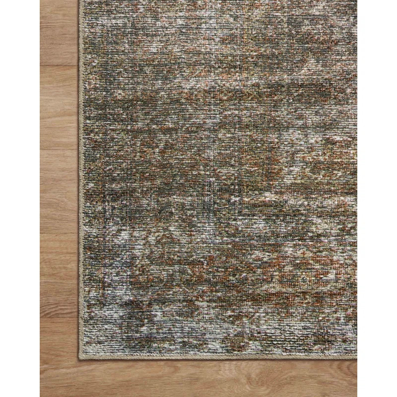Billie Power Loom Performance Tobacco/Rust Rug | Wayfair North America