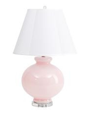 28in Glass Table Lamp With Shaped Shade | TJ Maxx