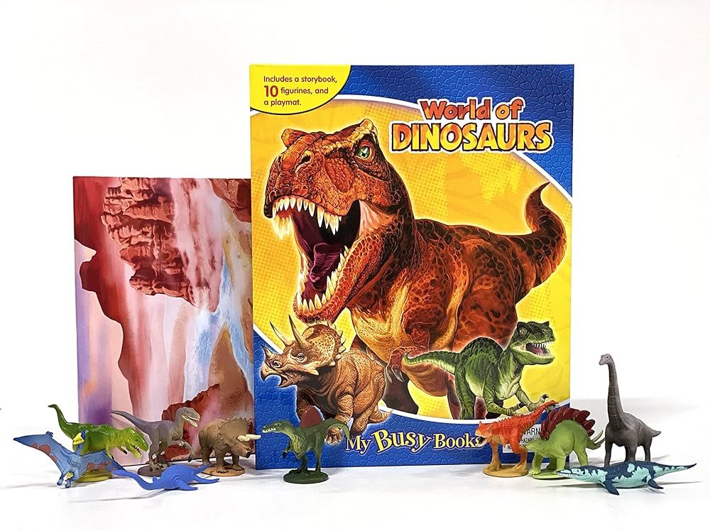 Phidal - Dinosaurs My Busy Book - 10 Figurines and a Playmat | Amazon (US)