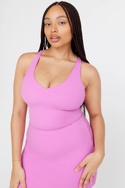 SKINLUXE STRAPPY BACK CAMI TOP - BUBBLEGUM | TALA (UK)