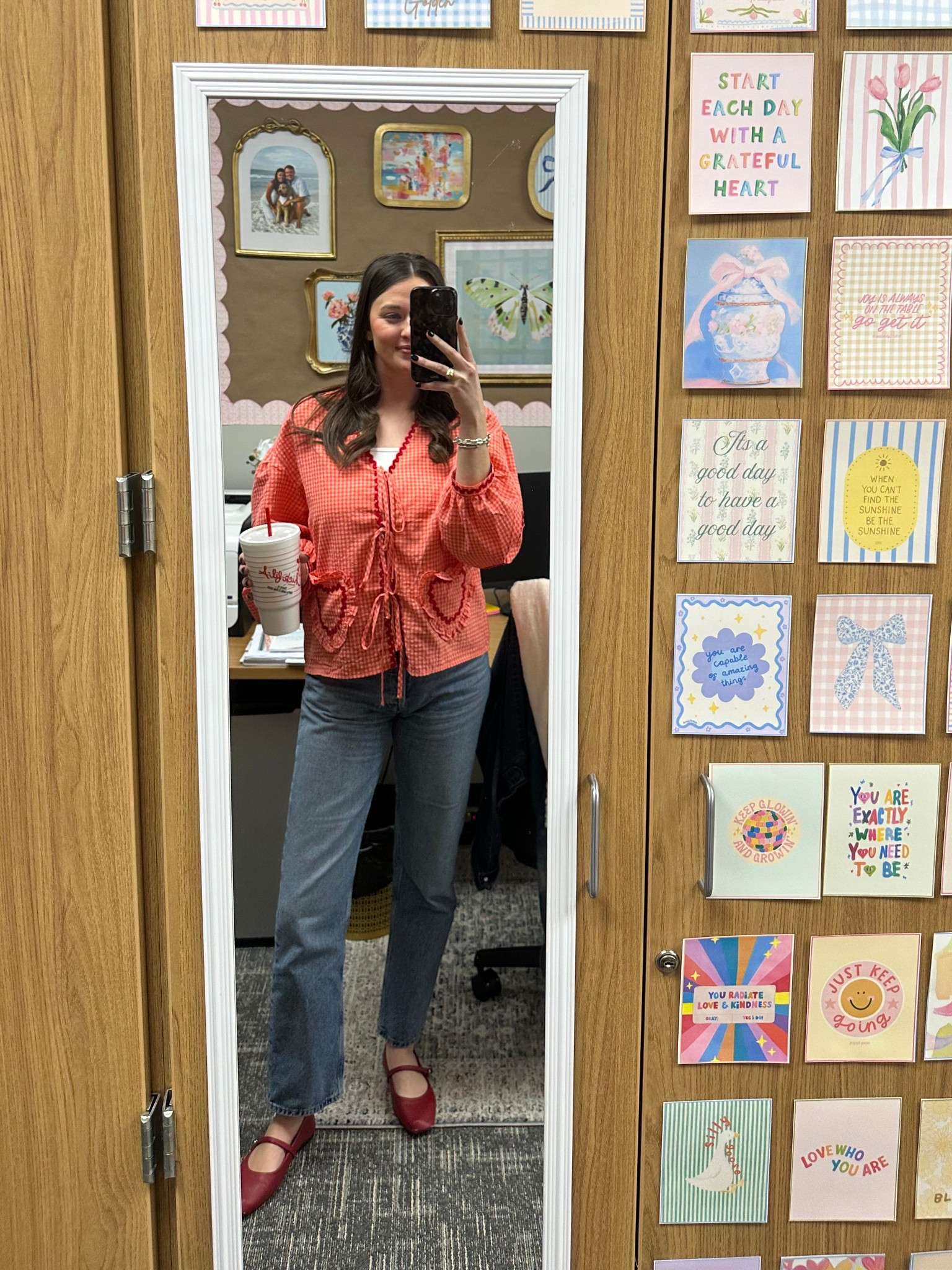 valentines ootd! ❤️wearing a M in the top! 