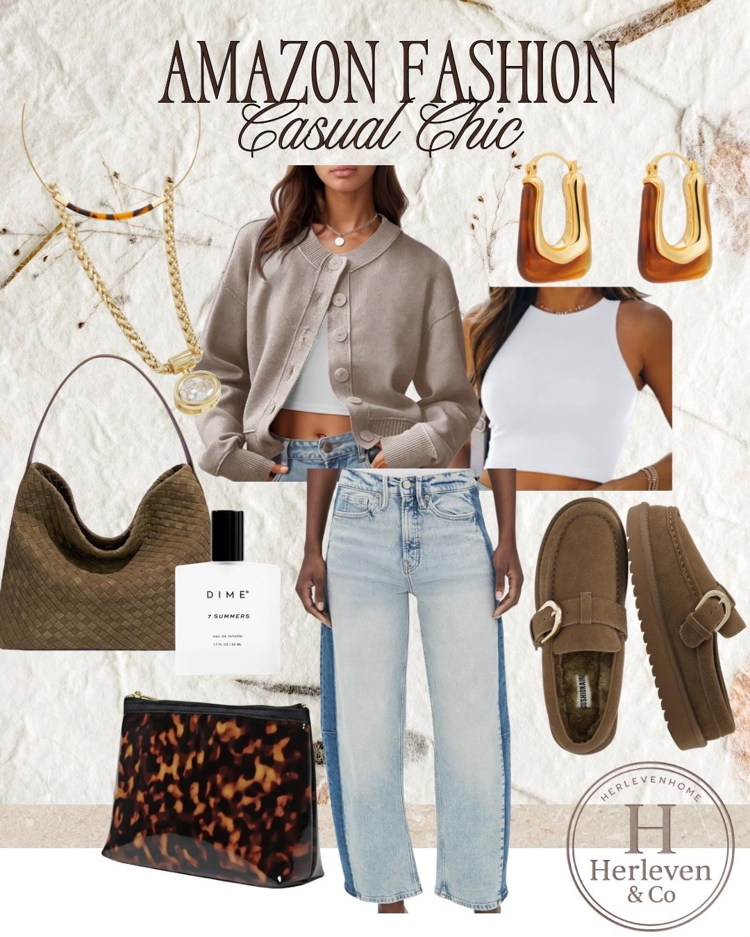 Soft girl, but make it elevated 🤎

Cozy cardigan. Light denim. Gold details.
The kind of outfit that feels gentle… but still put together.

#SoftGirlStyle
#CasualChic
#NeutralAesthetic
#EverydayElegance
#MinimalStyle
#AmazonFashionFinds
#CozyButChic
#EffortlessBeauty

#LTKootd #LTKMidsize #LTKgrwm