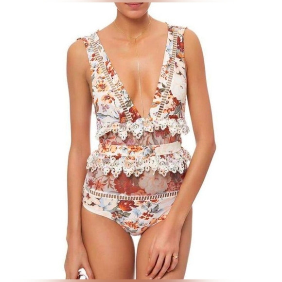 Zimmermann Floral One Piece Swimsuit | Poshmark