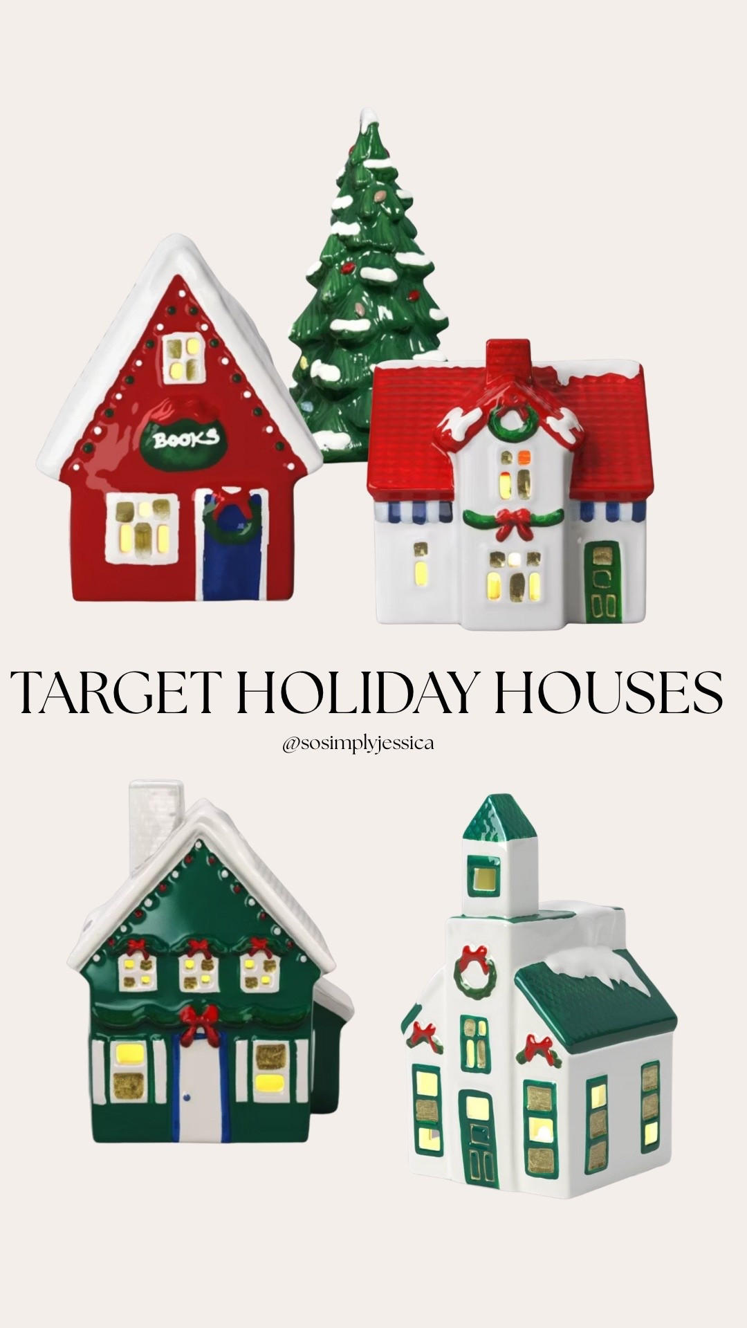 The cutest holiday houses on sale at Target. 

#LTKHome #LTKHoliday