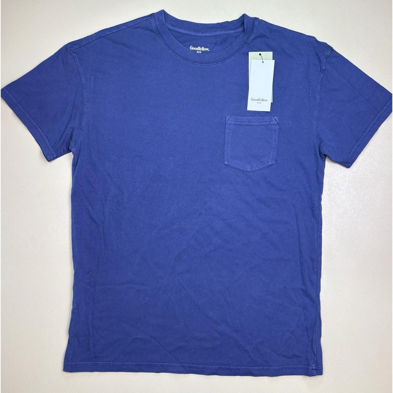 Goodfellow & Co. Men's T-shirt - Blue | Depop US