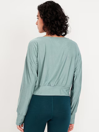 CloudMotion Boat-Neck Top | Old Navy (US)